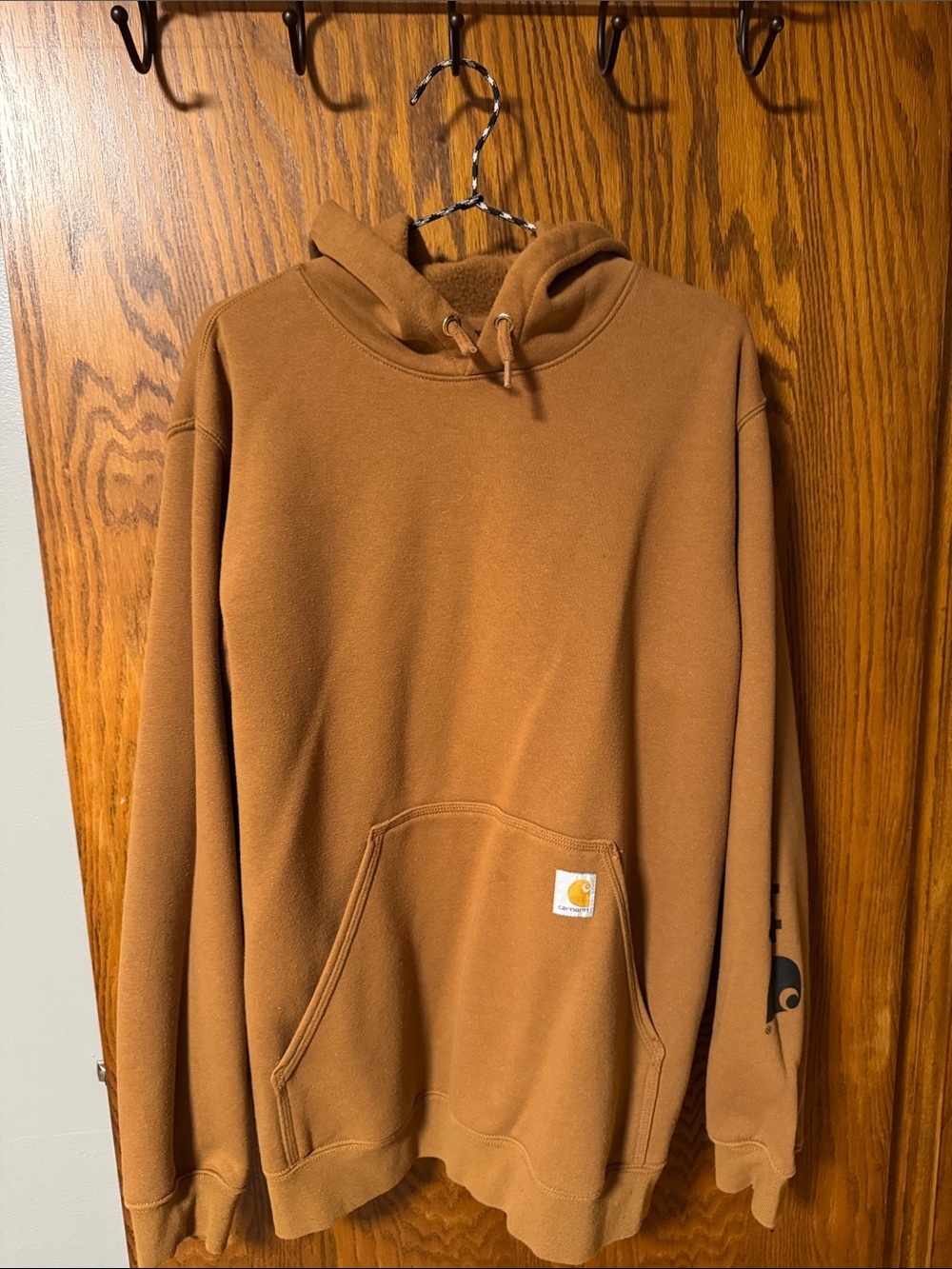 Carhartt Brown Hooded Work Pullover Sweatshirt